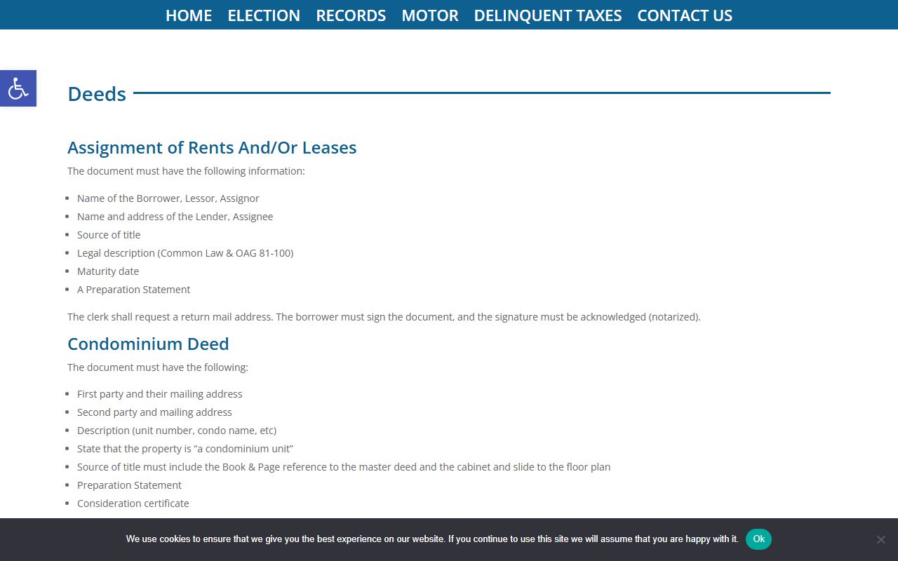 Letcher County Circuit Court Clerk distinction from County Clerk deed records