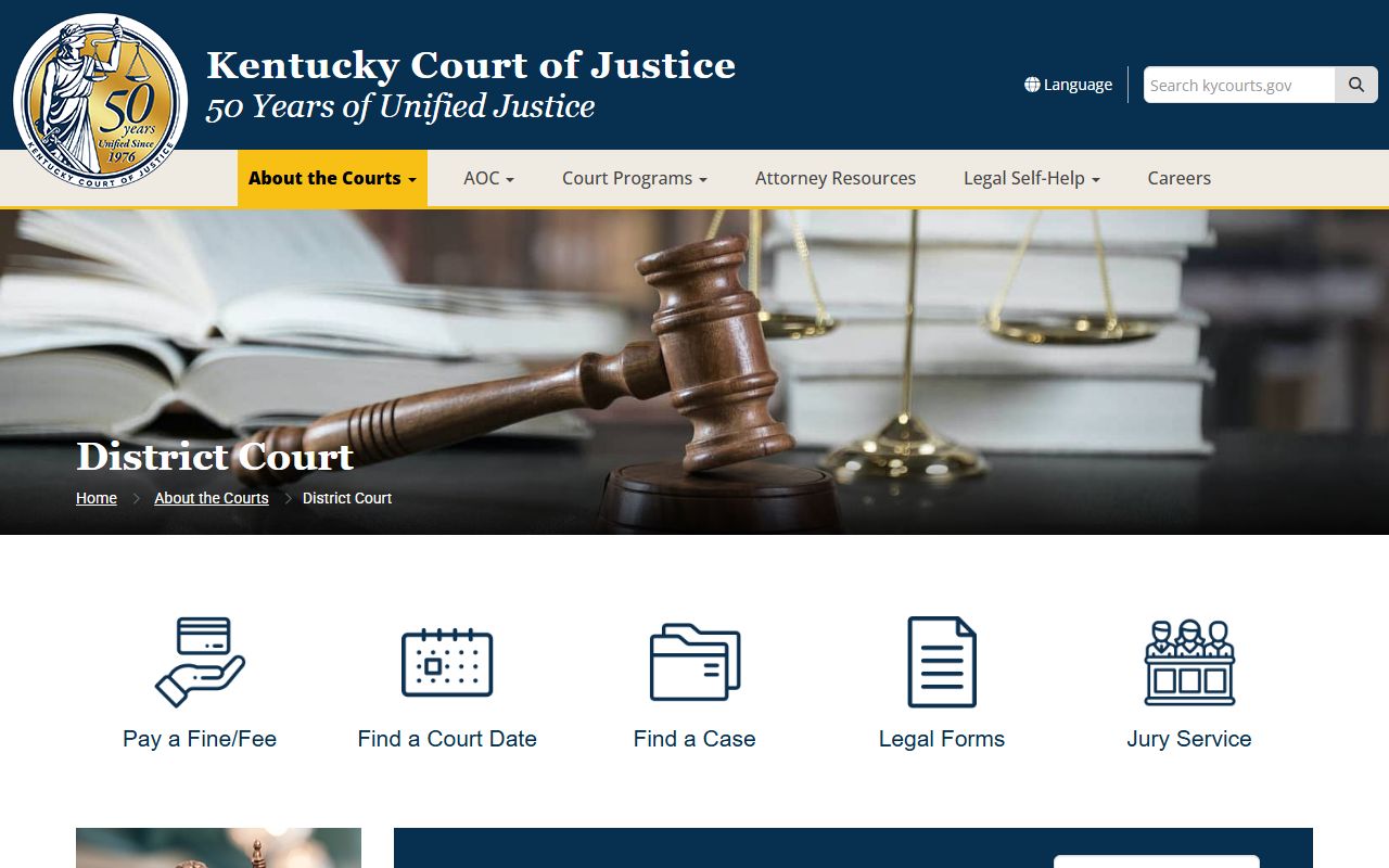 Letcher County court records District Court jurisdiction