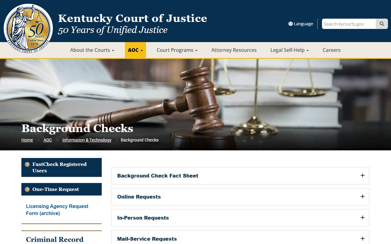 Letcher County criminal court records Kentucky AOC criminal record report page